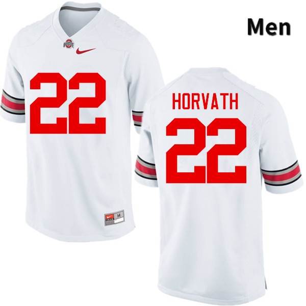 Ohio State Buckeyes Les Horvath Men's #22 White Game Stitched College Football Jersey